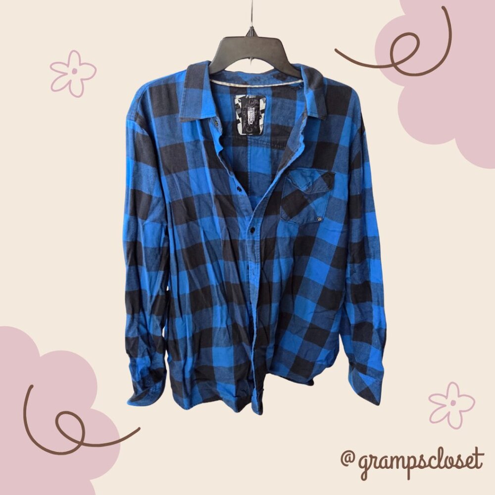 Blue Checkered Flannel